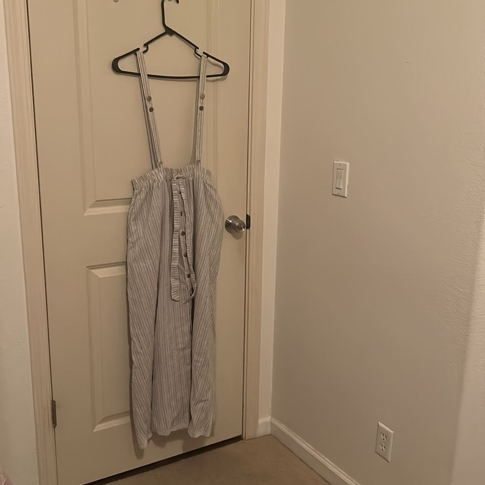 Stripped Overall Skirt
